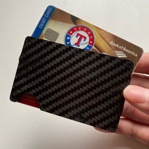 Carbon Fiber Card Wallet Holder/Money Clip